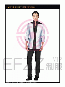 酒店西餐服務(wù)員制服設(shè)計968