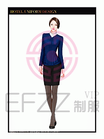 酒店西餐服務員制服設計986