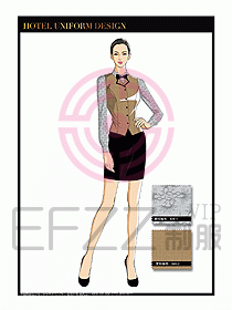 酒店西餐服務(wù)員制服設(shè)計(jì)1016