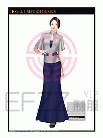 酒店制服西餐咨客服裝設(shè)計428
