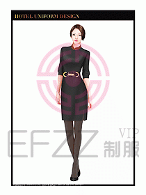 酒店服裝中餐服務(wù)員制服設(shè)計1417