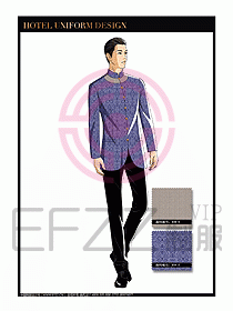 酒店服裝中餐服務(wù)員制服設(shè)計1444