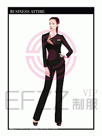 職業(yè)空姐裝制服設(shè)計圖499