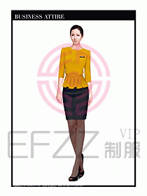 職業(yè)空姐裝制服設(shè)計圖531