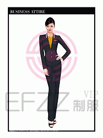 職業(yè)空姐裝制服設(shè)計圖534