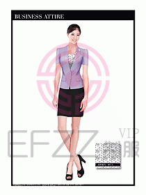 職業(yè)空姐裝制服設計圖543