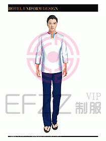 SPA水療會所服務(wù)員服裝設(shè)計384