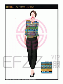 SPA水療會所服務(wù)員服裝設(shè)計385