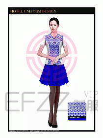 餐飲服務(wù)員茶藝師制服設(shè)計(jì)1476