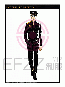 酒店門童保安行李生制服設(shè)計(jì)942