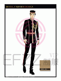 酒店門(mén)童保安行李生制服設(shè)計(jì)945