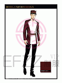 酒店門童保安行李生制服設(shè)計946