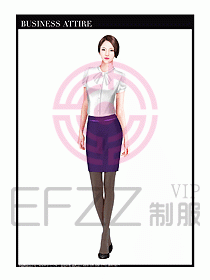 專賣店營業員職業裝設計圖1267
