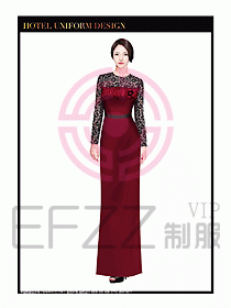 KTV夜總會咨客制服設(shè)計(jì)圖304