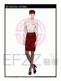 職業空姐制服設計圖608