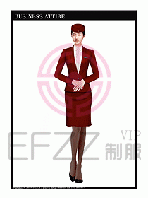 職業空姐制服設計圖620