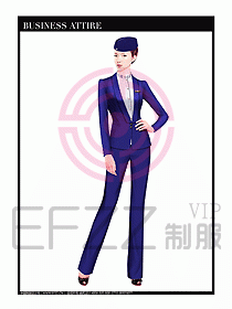 職業(yè)空姐制服設(shè)計(jì)圖637
