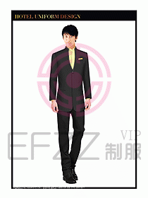 酒店大堂服務(wù)員制服設(shè)計741