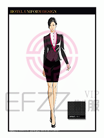酒店大堂服務員制服設計789