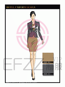 酒店大堂服務員制服設計795