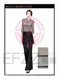 酒店中餐服務(wù)員制服設(shè)計1561