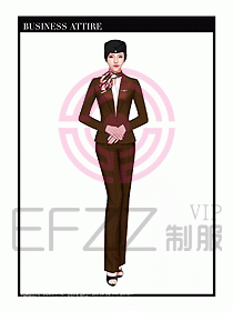 職業裝空姐服制服設計圖645