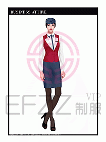 職業(yè)裝空姐服制服設(shè)計(jì)圖648