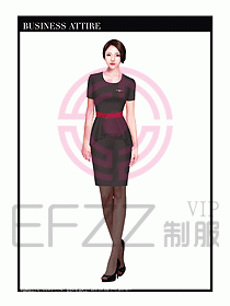 職業(yè)裝空姐服制服設(shè)計(jì)圖677