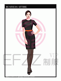 職業裝空姐服制服設計圖702