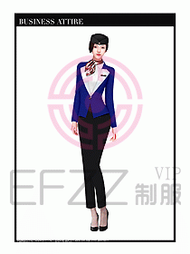 職業(yè)裝空姐服制服設(shè)計圖730