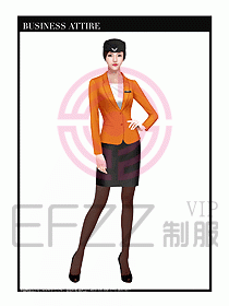 職業裝空姐服制服設計圖732