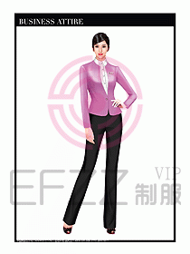 職業(yè)裝空姐服制服設(shè)計圖746