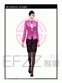 職業裝空姐服制服設計圖764