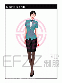 職業(yè)裝空姐服制服設(shè)計圖771
