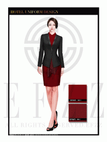 酒店總臺大堂服務員制服設(shè)計圖904