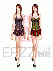 夜總會服務(wù)員服裝112