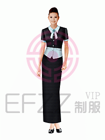 西餐咨客服裝131