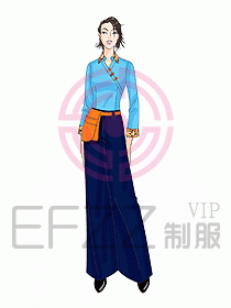 中餐服務員制服413