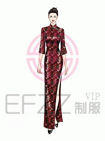 酒店中餐迎賓制服設(shè)計(jì)436