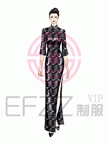酒店中餐迎賓制服設(shè)計(jì)434