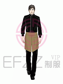 酒店中餐服務(wù)員制服設(shè)計918