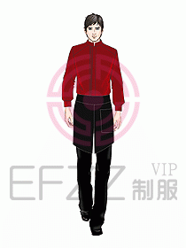 酒店中餐服務(wù)員制服設(shè)計919