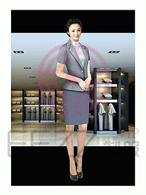 營業員制服674