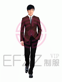 酒店部門經理西服設計圖237