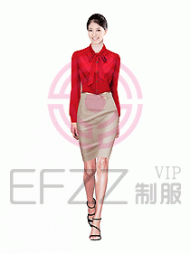 女職業(yè)裝長袖襯衫設(shè)計圖135