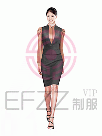 女職業裝馬夾設計圖209