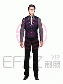 男職業(yè)裝馬夾設計圖055