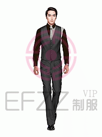 男職業(yè)裝馬夾設(shè)計(jì)圖089