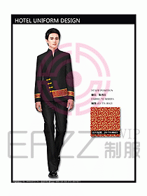 中餐服務(wù)員服裝設(shè)計(jì)效果圖1073