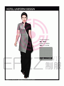 中餐服務(wù)員服裝設(shè)計效果圖1081